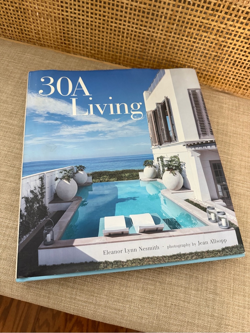 30A Living light blue Hardcover Coffee Table Book